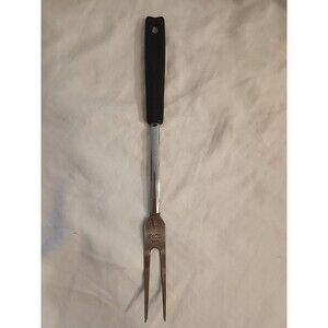 Vintage EKCO Serving Fork Meat Carving Fork Black USA